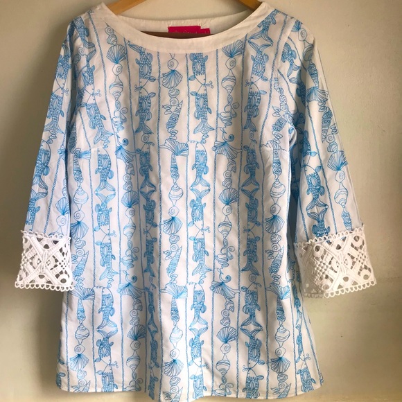 LILLY PULITZER by Marcus Cross Embroidered Tunic - Picture 2 of 9